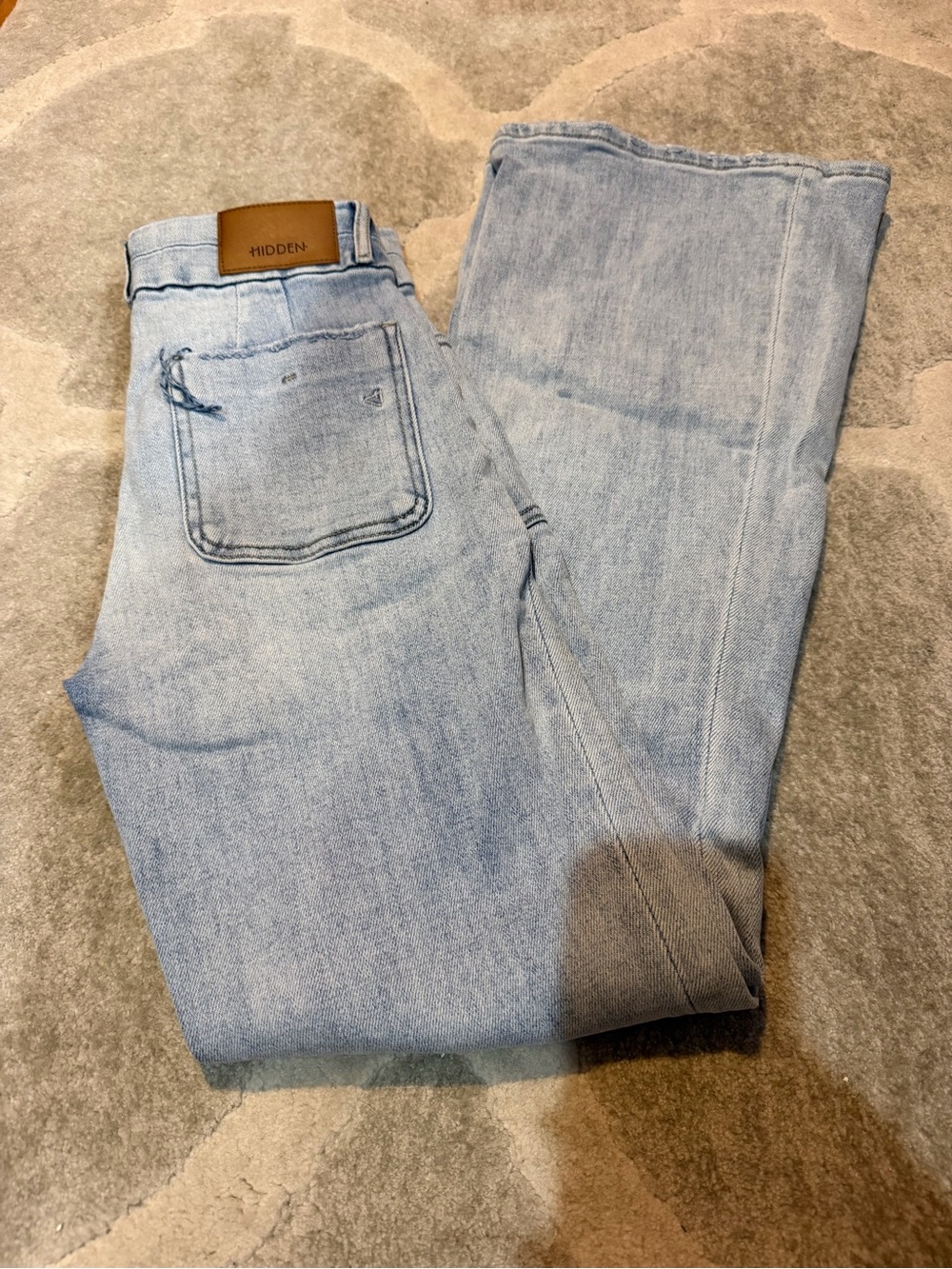 Hidden Happi Flare Jean with Double Waistband
